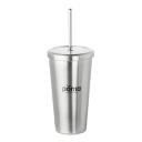 Image of Stainless Steel Tumbler with Straw