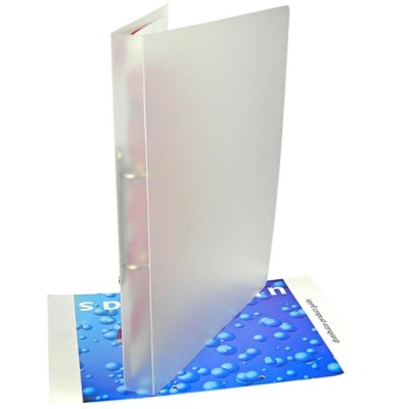 Image of Polypropylene Ring Binder - Frosted Clear