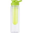 Image of Plastic water bottle (700 ml) with fruit infuser. The screw cap has a drink opening