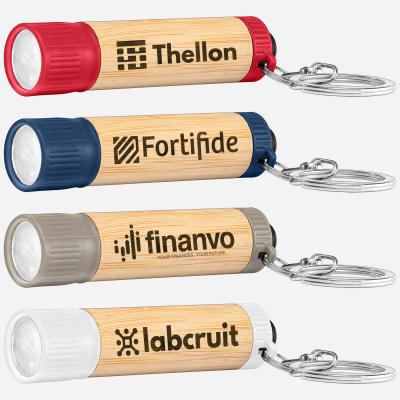 Image of Bamboo LED Torch with Keyring